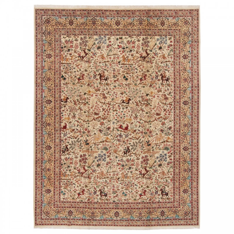 Handwoven Carpet, All-over Layout, Wool on Cotton Warp, Tabriz, 300 × 391 cm Ref 11100686