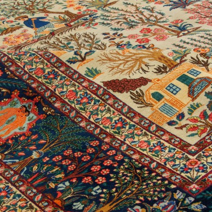 Handwoven Carpet, All-over Layout, Wool on Cotton Warp, Tabriz, 310 × 394 cm Ref 11200687