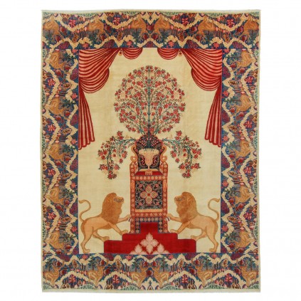 Handwoven Carpet, Vase Layout, Wool on Cotton Warp, Tabriz, 310 × 400 cm Ref 11200690
