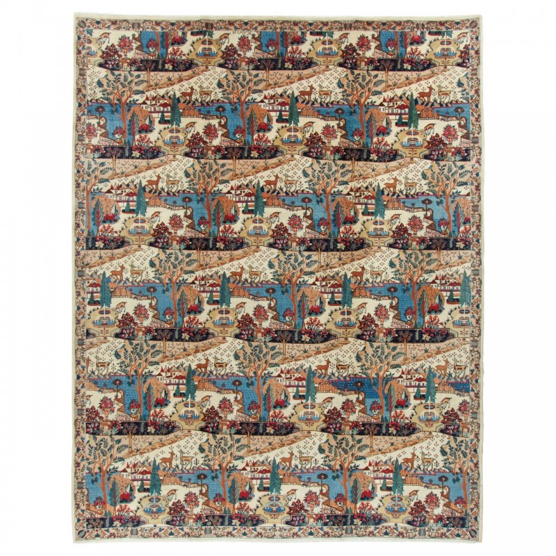Handwoven Carpet, All-over Layout, Wool on Cotton Warp, Tabriz, 296 × 380 cm Ref 11100692
