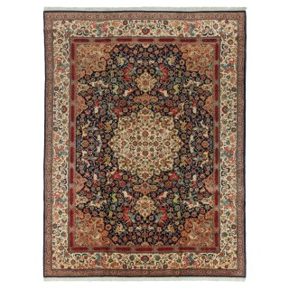 Handwoven Carpet, Corner Medallion Layout, Wool on Cotton Warp, Tabriz, 285 × 380 cm Ref 11000705