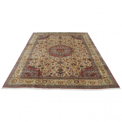 Handwoven Carpet, Corner Medallion Layout, Wool on Cotton Warp, Tabriz, 330 × 410 cm Ref 11300709