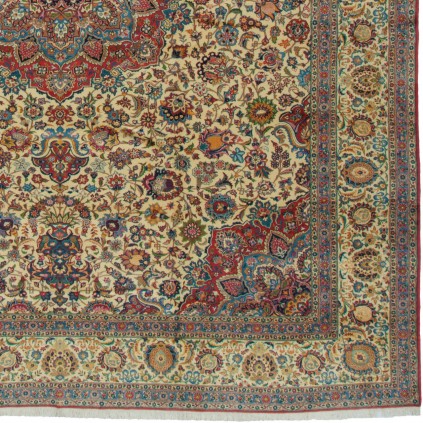 Handwoven Carpet, Corner Medallion Layout, Wool on Cotton Warp, Tabriz, 330 × 410 cm Ref 11300709