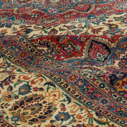 Handwoven Carpet, Corner Medallion Layout, Wool on Cotton Warp, Tabriz, 330 × 410 cm Ref 11300709
