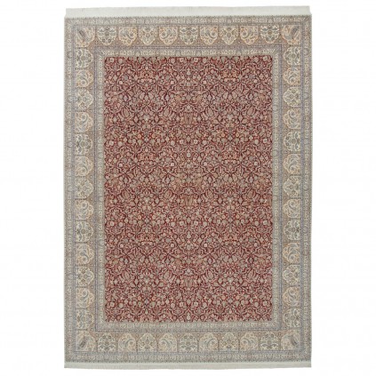 Handwoven Carpet, Striped Layout, Wool and Silk on Silk Warp, Nain, 310 × 432 cm Ref 11300778