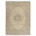Handwoven Carpet, Corner Medallion Layout, Wool and Silk on Silk Warp, Nain, 297 × 400 cm Ref 11100780