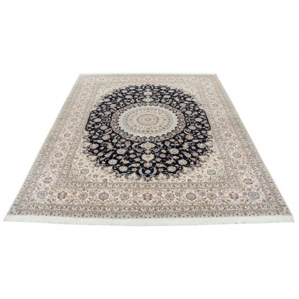 Handwoven Carpet, Corner Medallion Layout, Wool and Silk on Cotton Warp, Nain, 301 × 398 cm Ref 11100781