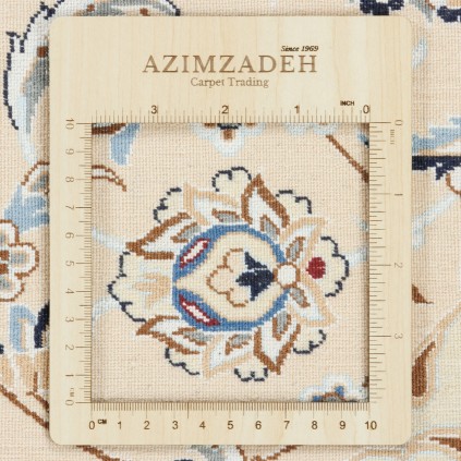 Handwoven Carpet, Corner Medallion Layout, Wool and Silk on Cotton Warp, Nain, 301 × 398 cm Ref 11100781