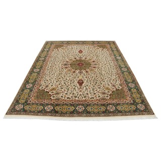 Handwoven Carpet, Corner Medallion Layout, Wool on Cotton Warp, Tabriz, 300 × 400 cm Ref 11200789