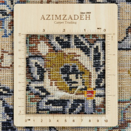 Handwoven Carpet, Corner Medallion Layout, Wool on Cotton Warp, Kashan, 288 × 407 cm Ref 11100790