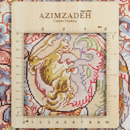 Handwoven Carpet, Corner Medallion Layout, Wool and Silk on Silk Warp, Tabriz, 245 × 360 cm Ref 10800807