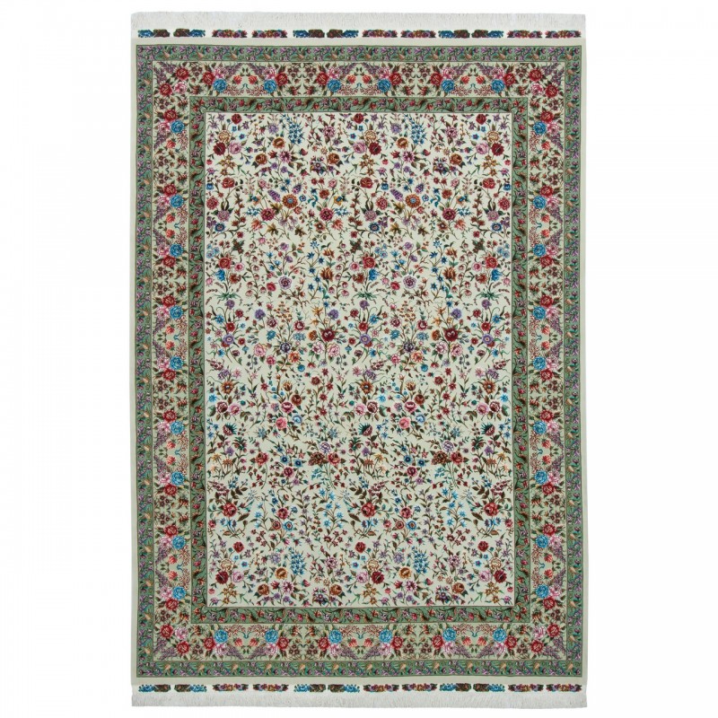 Handwoven Carpet, All-over Layout, Wool and Silk on Silk Warp, Tabriz, 252 × 368 cm Ref 10900808