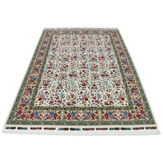 Handwoven Carpet, All-over Layout, Wool and Silk on Silk Warp, Tabriz, 252 × 368 cm Ref 10900808