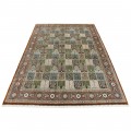 Handwoven Carpet, Square/Block Layout, All Silk, Qom, 247 × 356 cm Ref 10800812