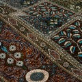 Handwoven Carpet, Square/Block Layout, All Silk, Qom, 247 × 356 cm Ref 10800812