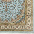 Handwoven Carpet, Corner Medallion Layout, All Silk, Kashan, 245 × 346 cm Ref 10800813