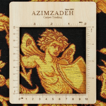 Handwoven Carpet, Plain Field Layout, All Silk, Qom, 250 × 340 cm Ref 10800821