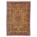 Handwoven Carpet, Corner Medallion Layout, All Silk, Qom, 242 × 342 cm Ref 10800823