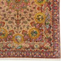 Handwoven Carpet, Corner Medallion Layout, All Silk, Qom, 242 × 342 cm Ref 10800823