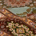 Handwoven Carpet, Plain Field Layout, All Silk, Tabriz, 247 × 350 cm Ref 10800826