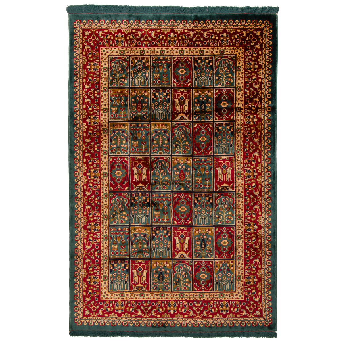 Acrylic + Bamboo Silk Allover Machine-made Carpet, Design 00667