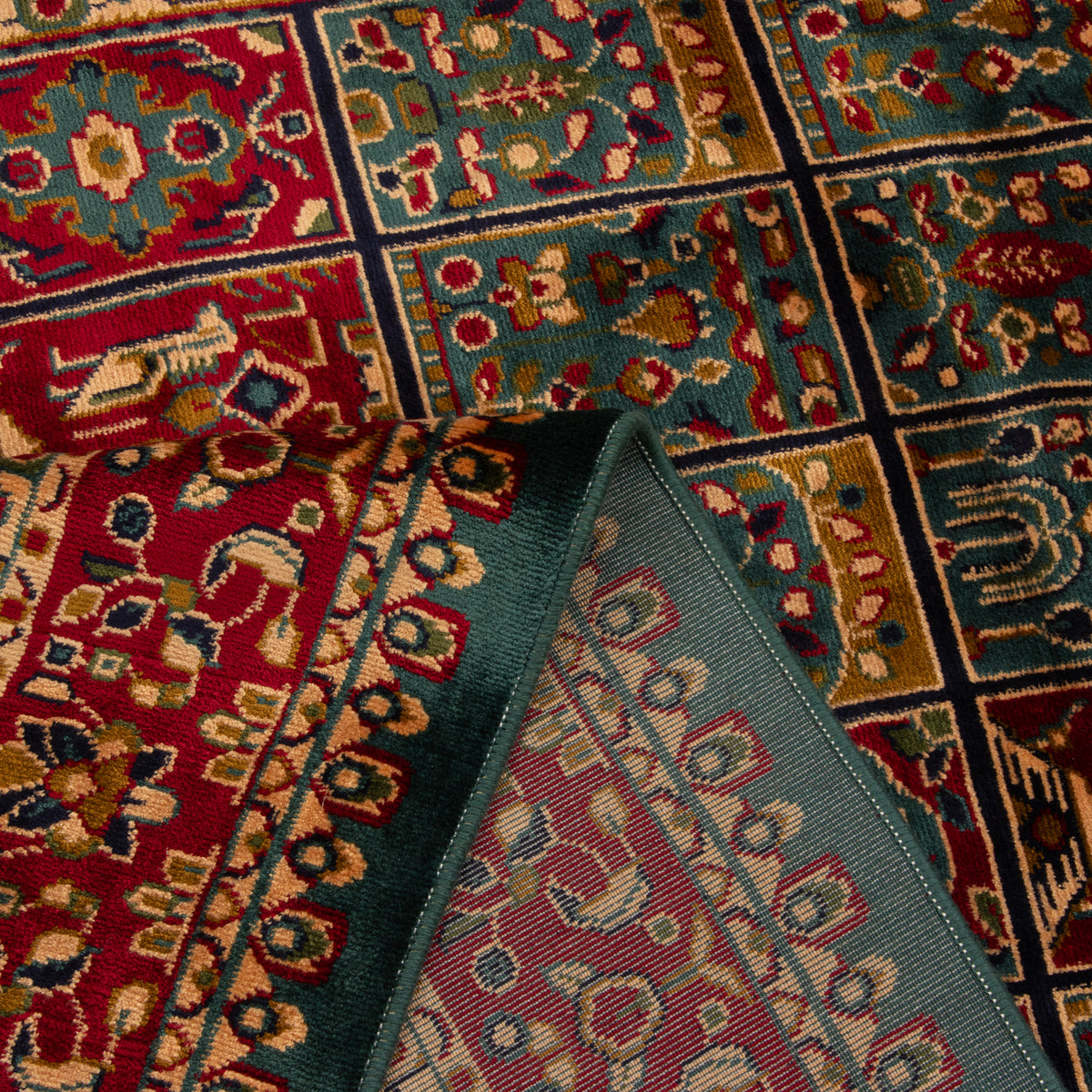 Acrylic + Bamboo Silk Allover Machine-made Carpet, Design 00667