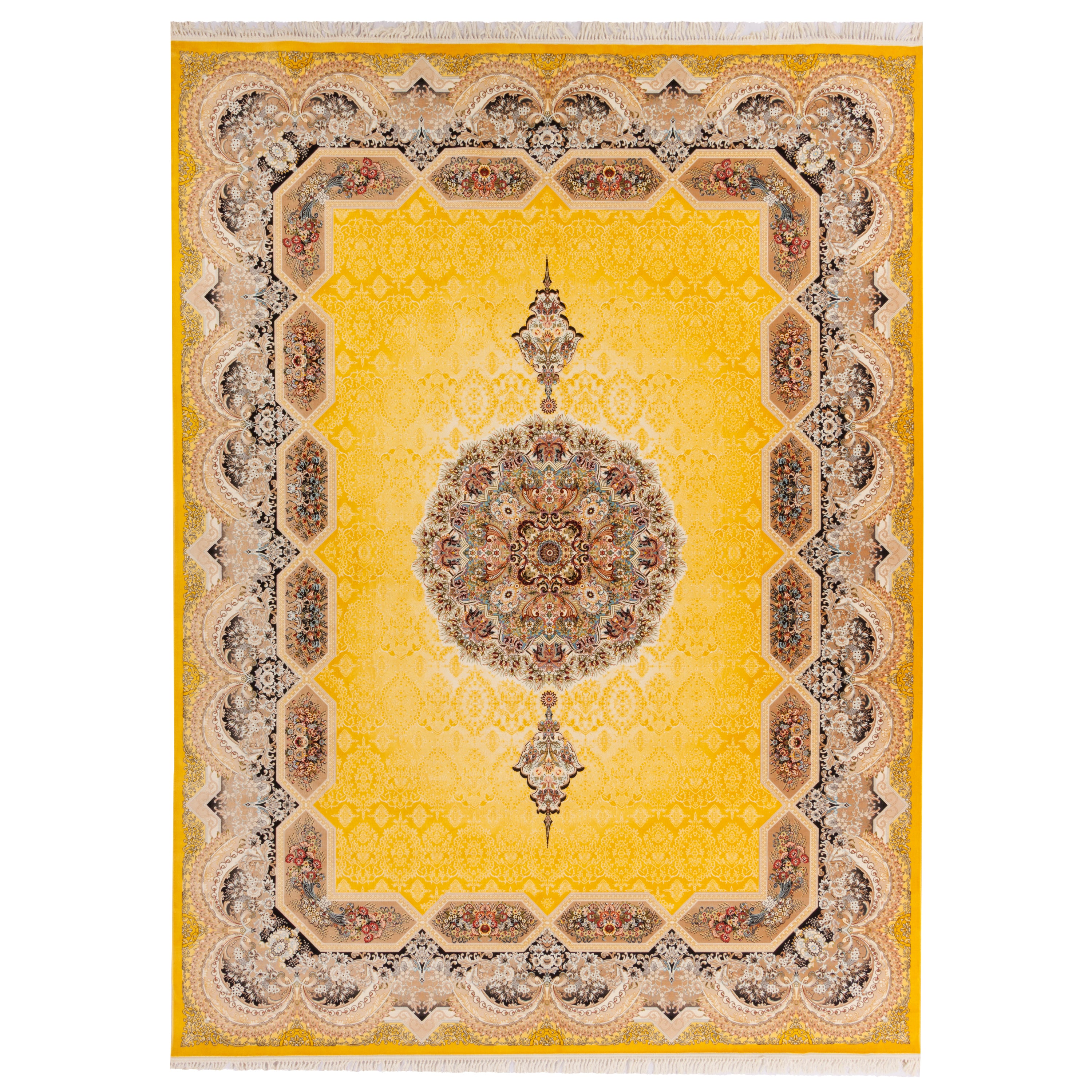 Machine-made Rug, Flowers & Leaves Centre Medallion, Acrylic, SPU 100001