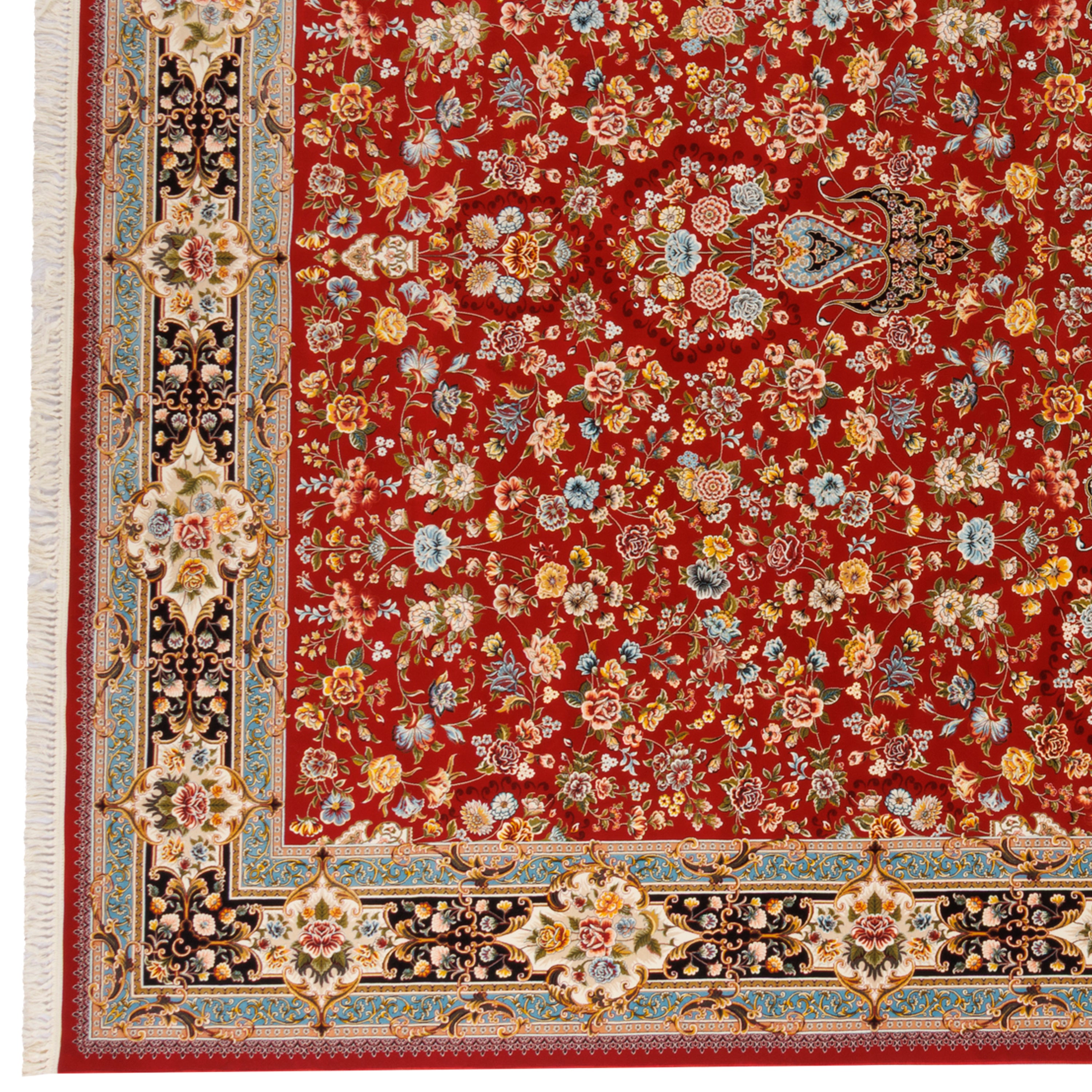 Machine-made Rug, Flowers & Leaves Scattered, Acrylic, SPU 100009