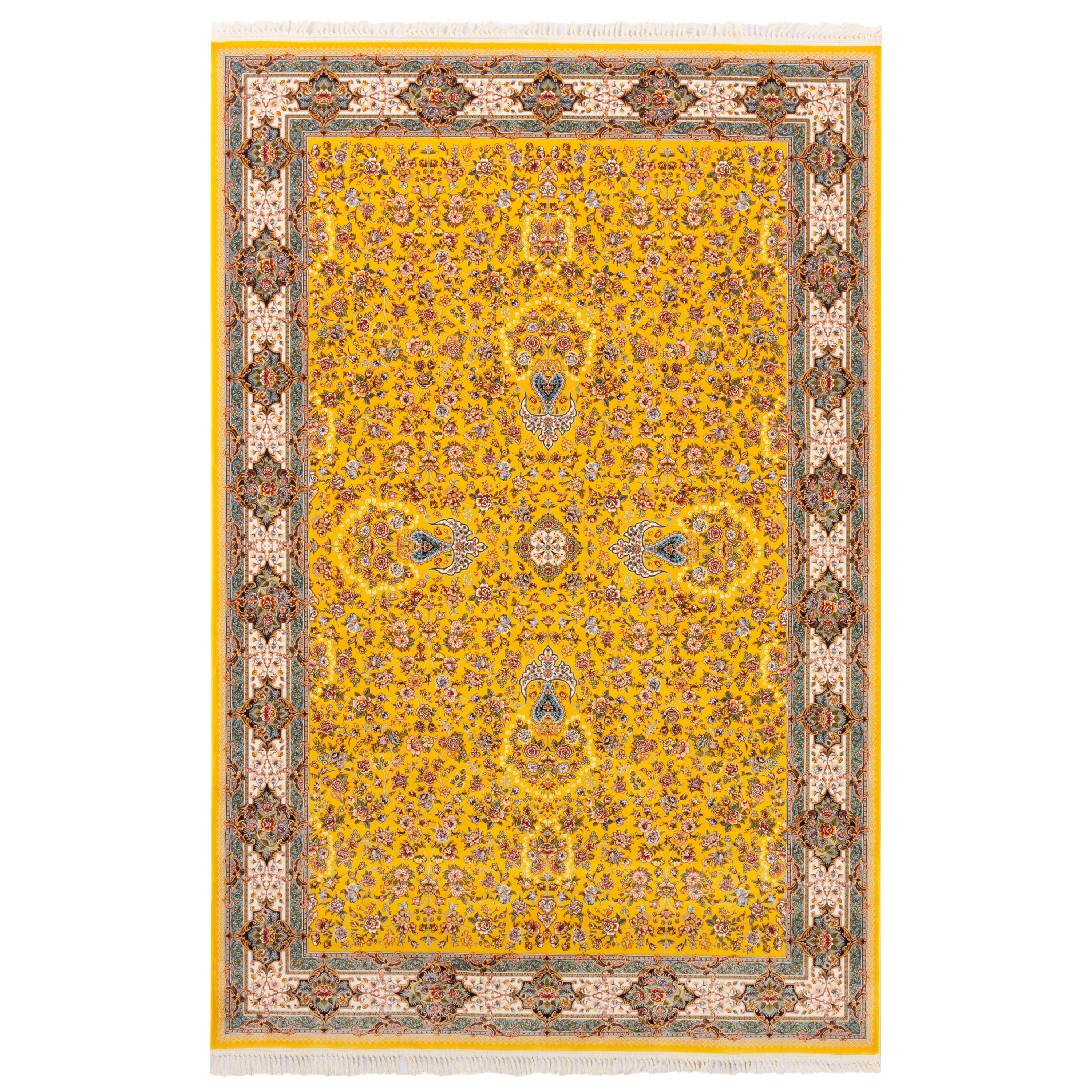 Machine-made Rug, Flowers & Leaves Scattered, Acrylic, SPU 100009