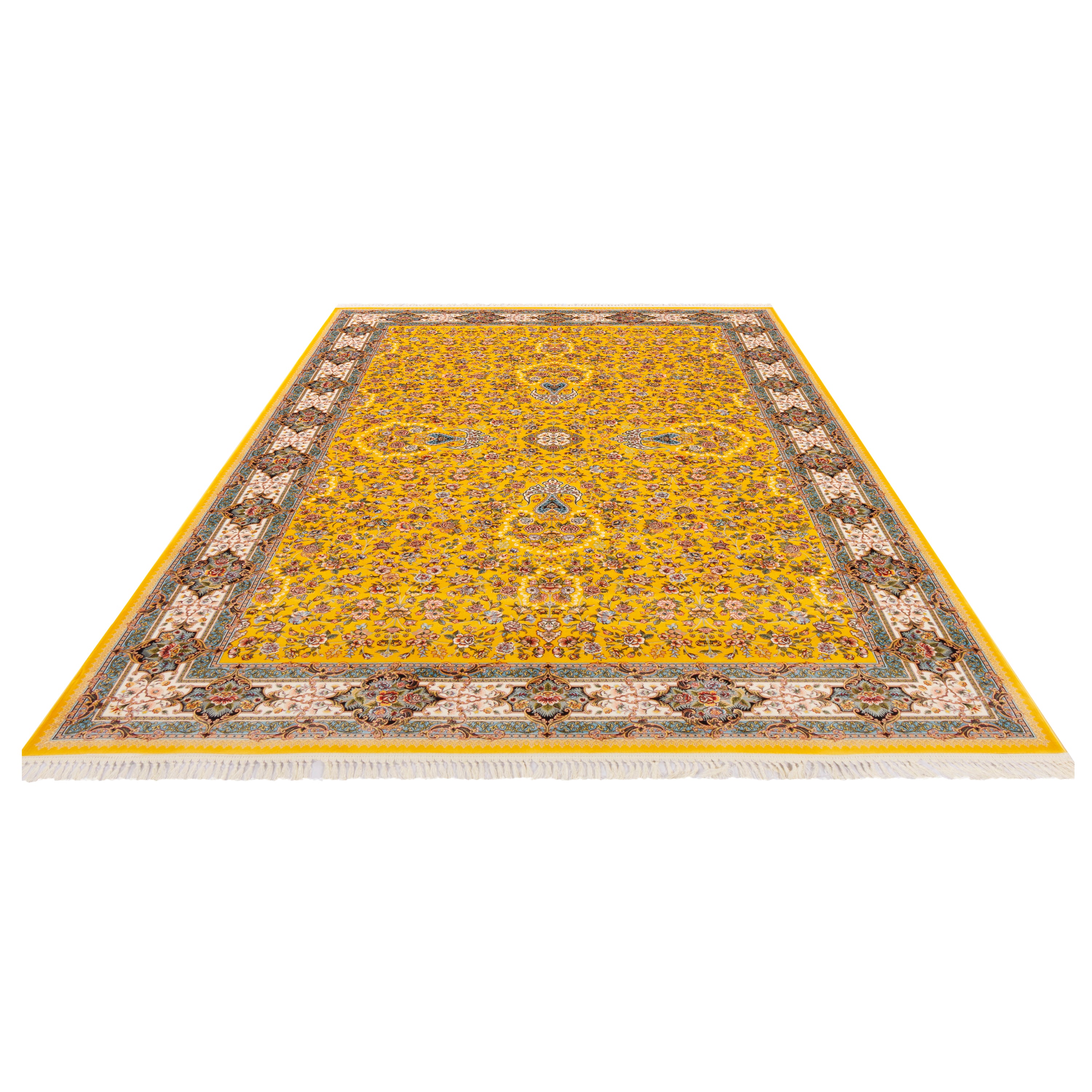 Machine-made Rug, Flowers & Leaves Scattered, Acrylic, SPU 100009