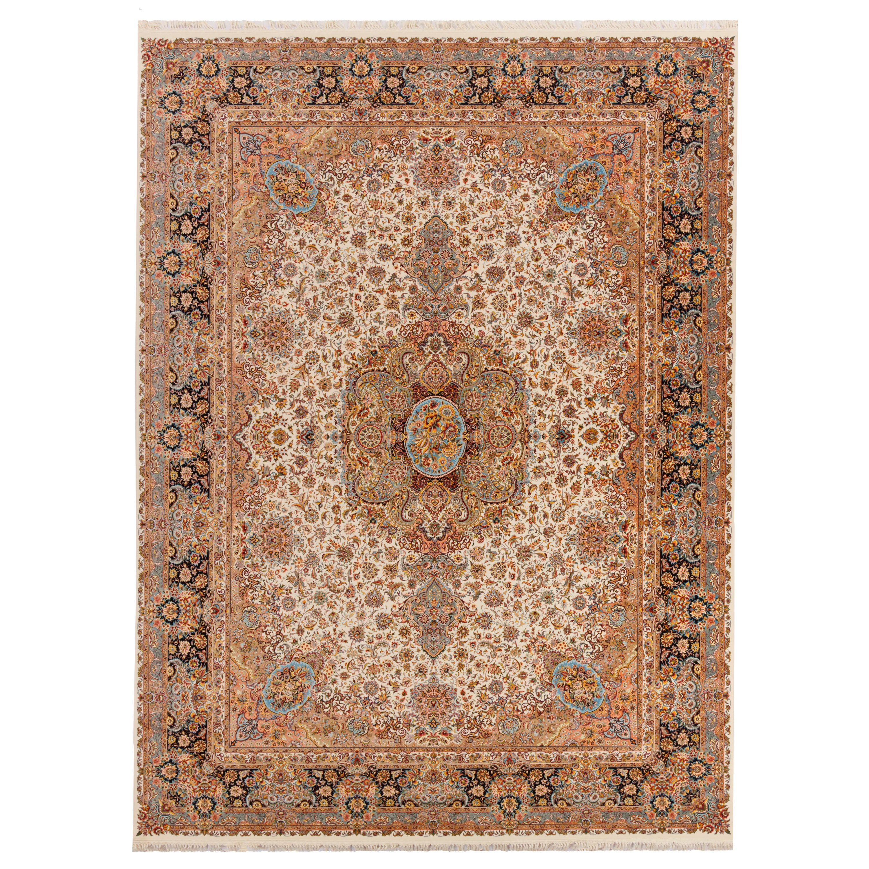 Machine-made Rug, Flowers & Leaves Medallion & Corner, Acrylic, SPU 100011