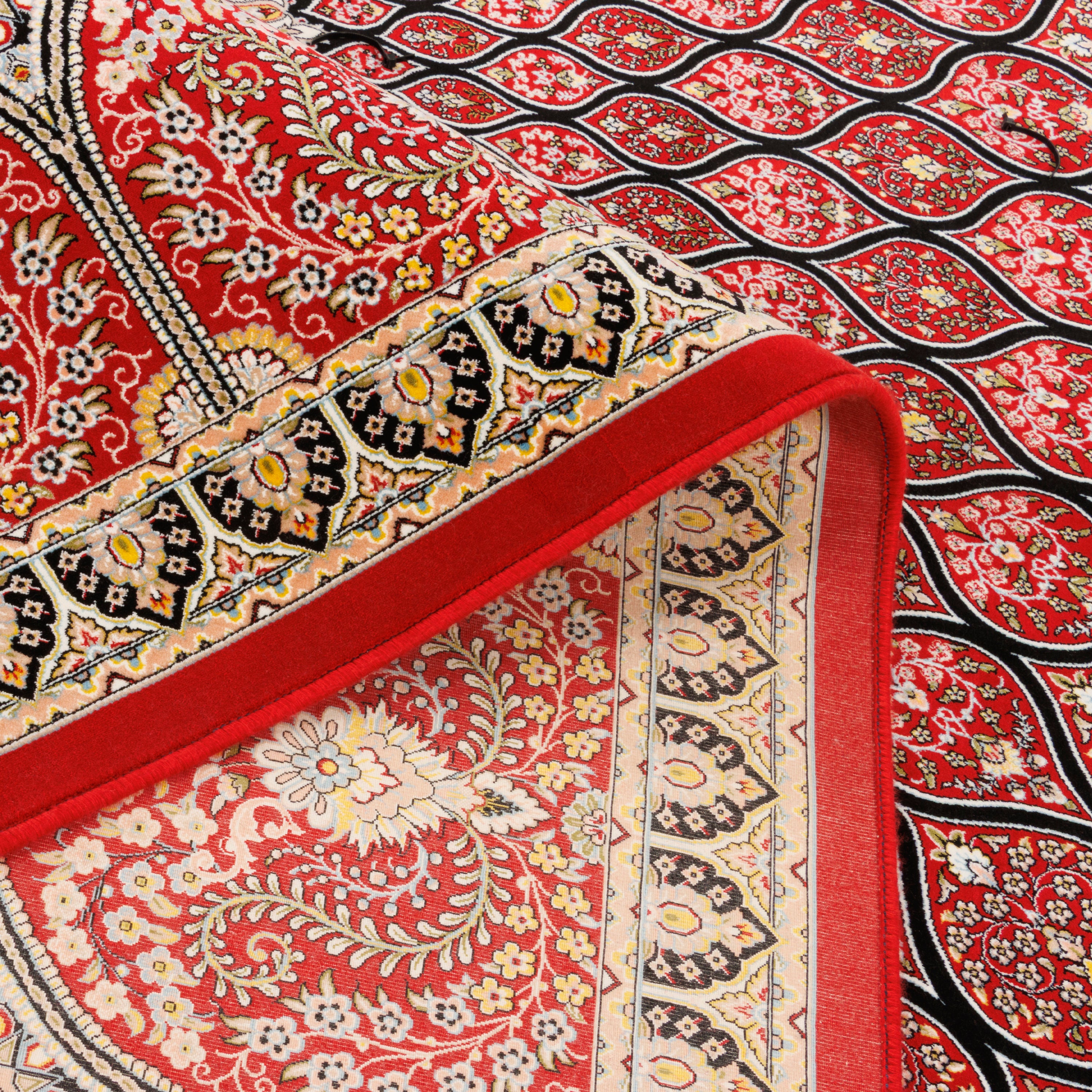 Machine-made Rug, Flowers & Leaves Dome, Acrylic, SPU 100013