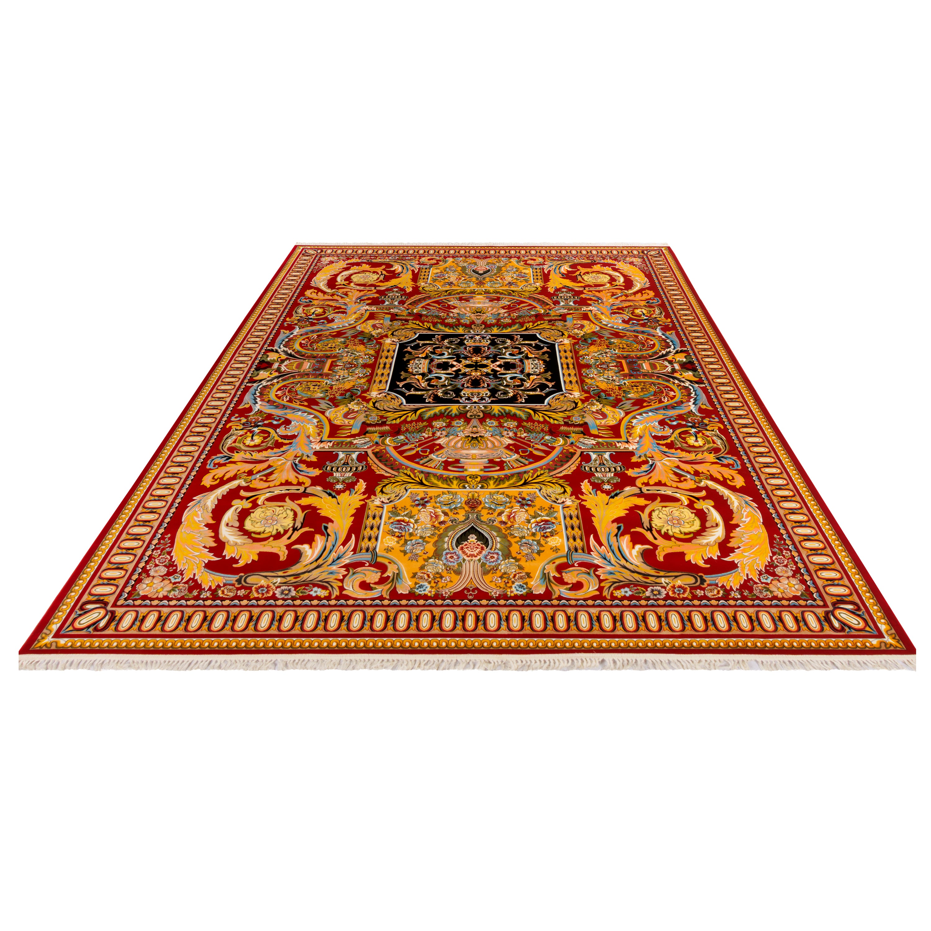 Machine-made Rug, Flowers & Leaves Centre Medallion, Acrylic, SPU 100017