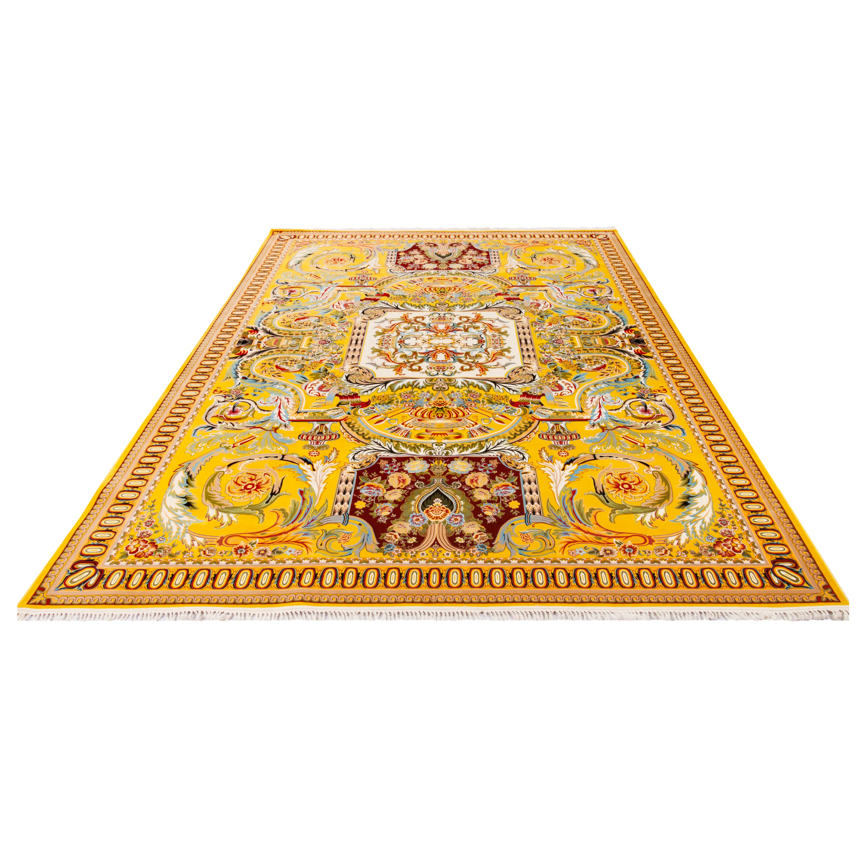 Machine-made Rug, Flowers & Leaves Centre Medallion, Acrylic, SPU 100017