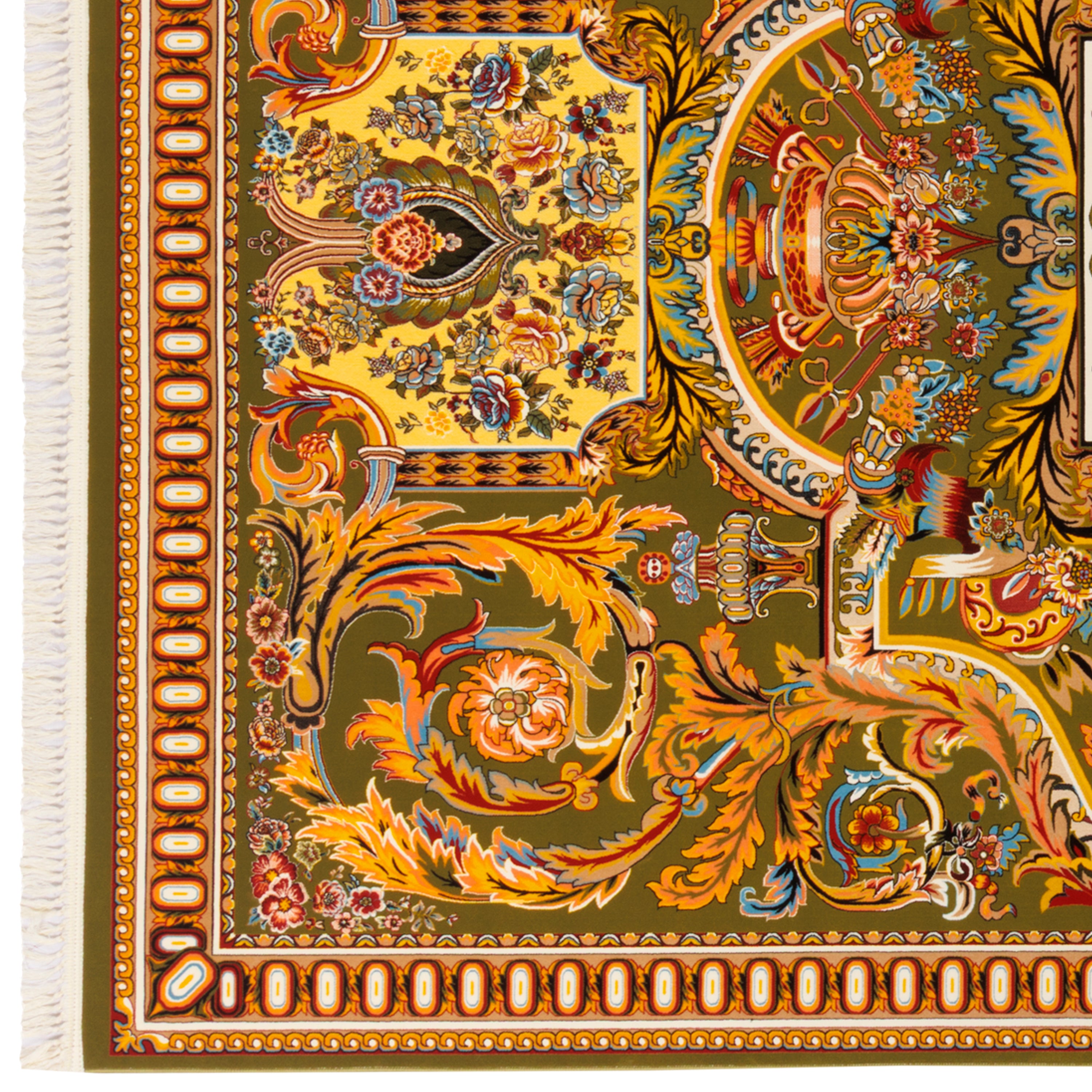 Machine-made Rug, Flowers & Leaves Centre Medallion, Acrylic, SPU 100017