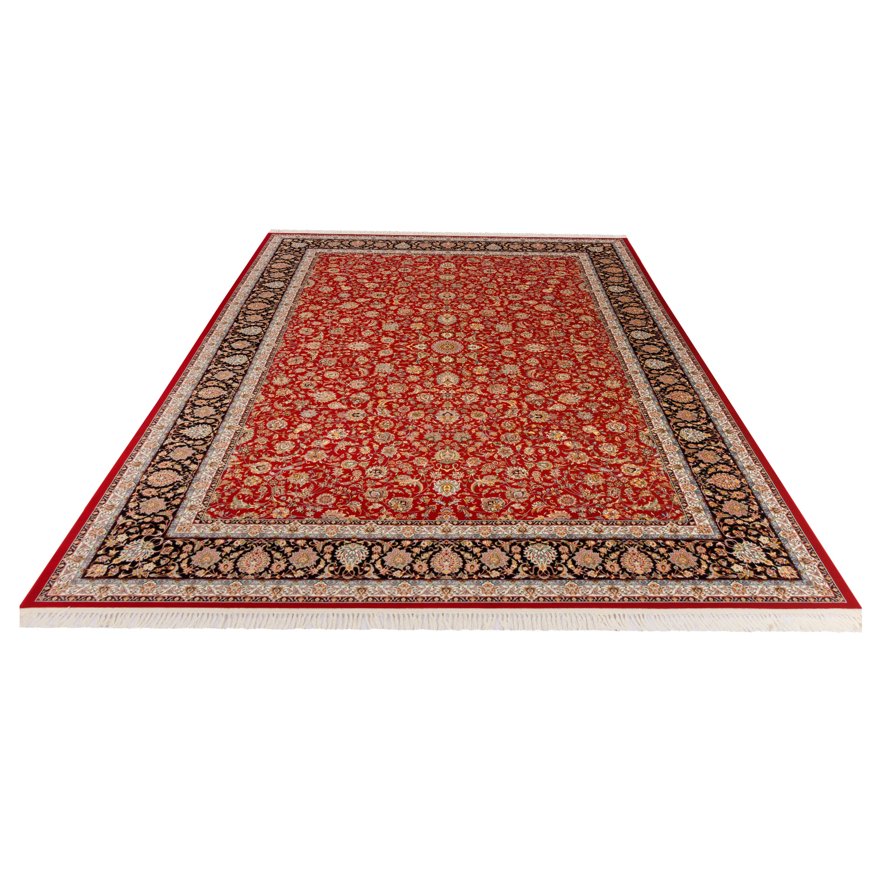 Machine-made Rug, Flowers & Leaves Scattered, Acrylic, SPU 100049