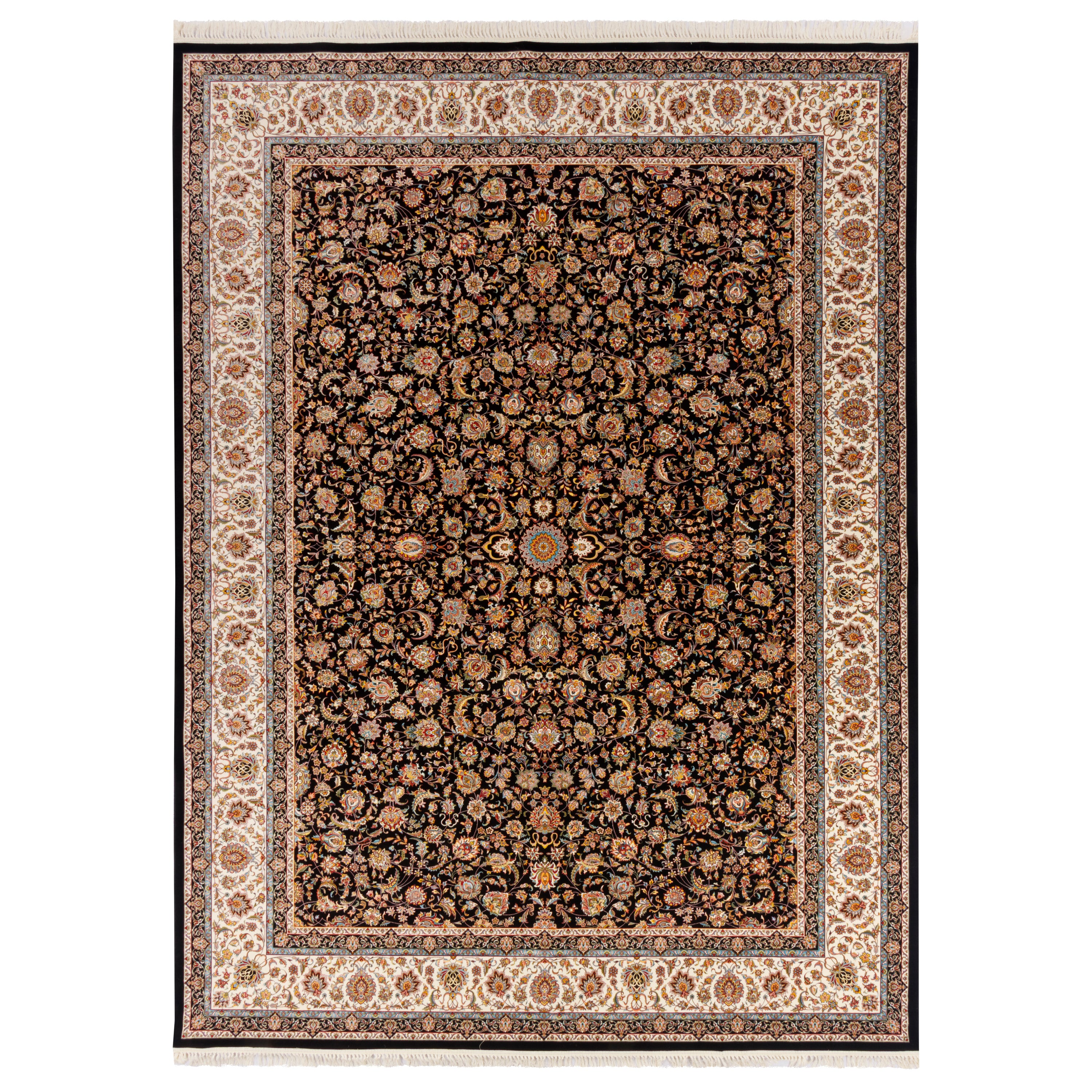 Machine-made Rug, Flowers & Leaves Scattered, Acrylic, SPU 100049