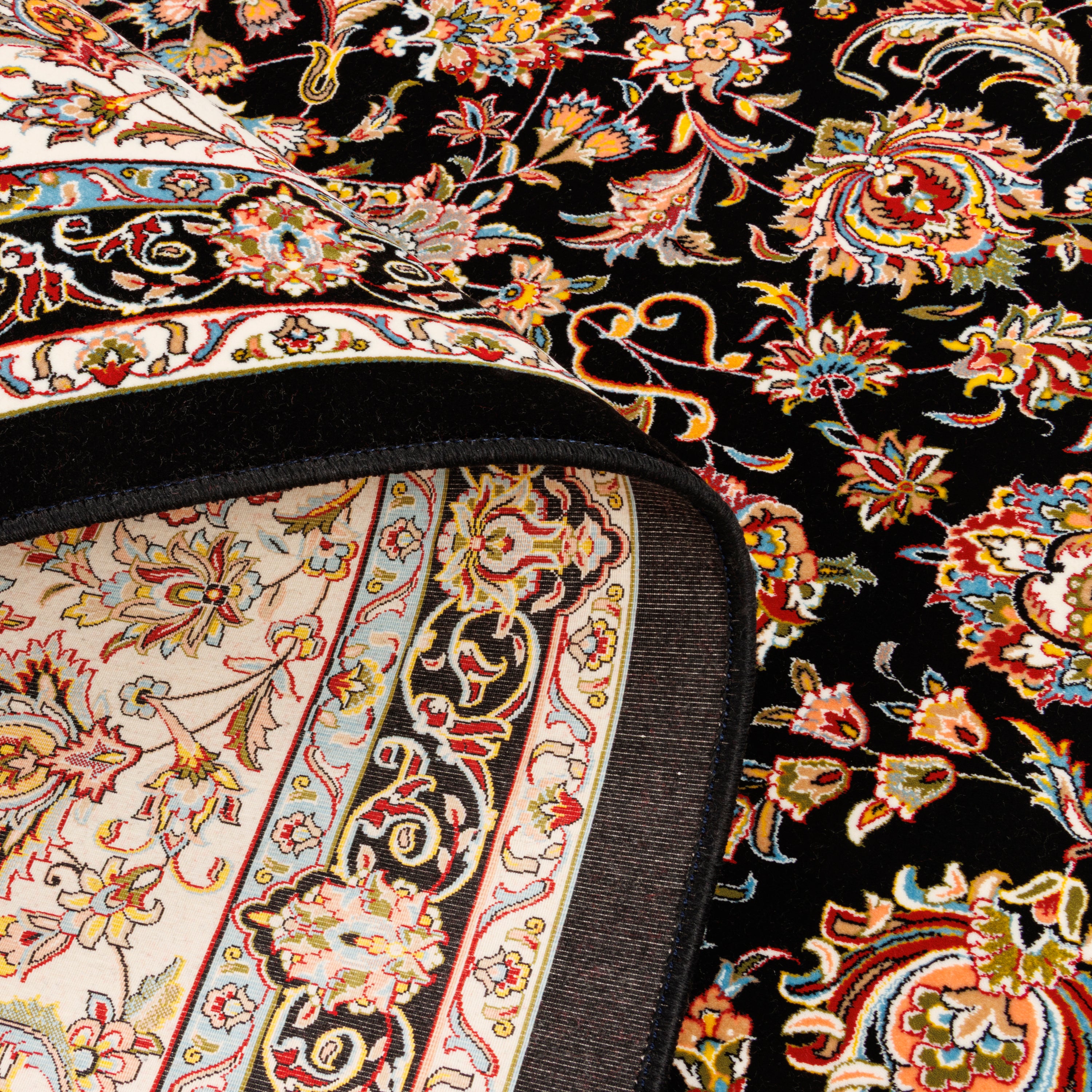 Machine-made Rug, Flowers & Leaves Scattered, Acrylic, SPU 100049