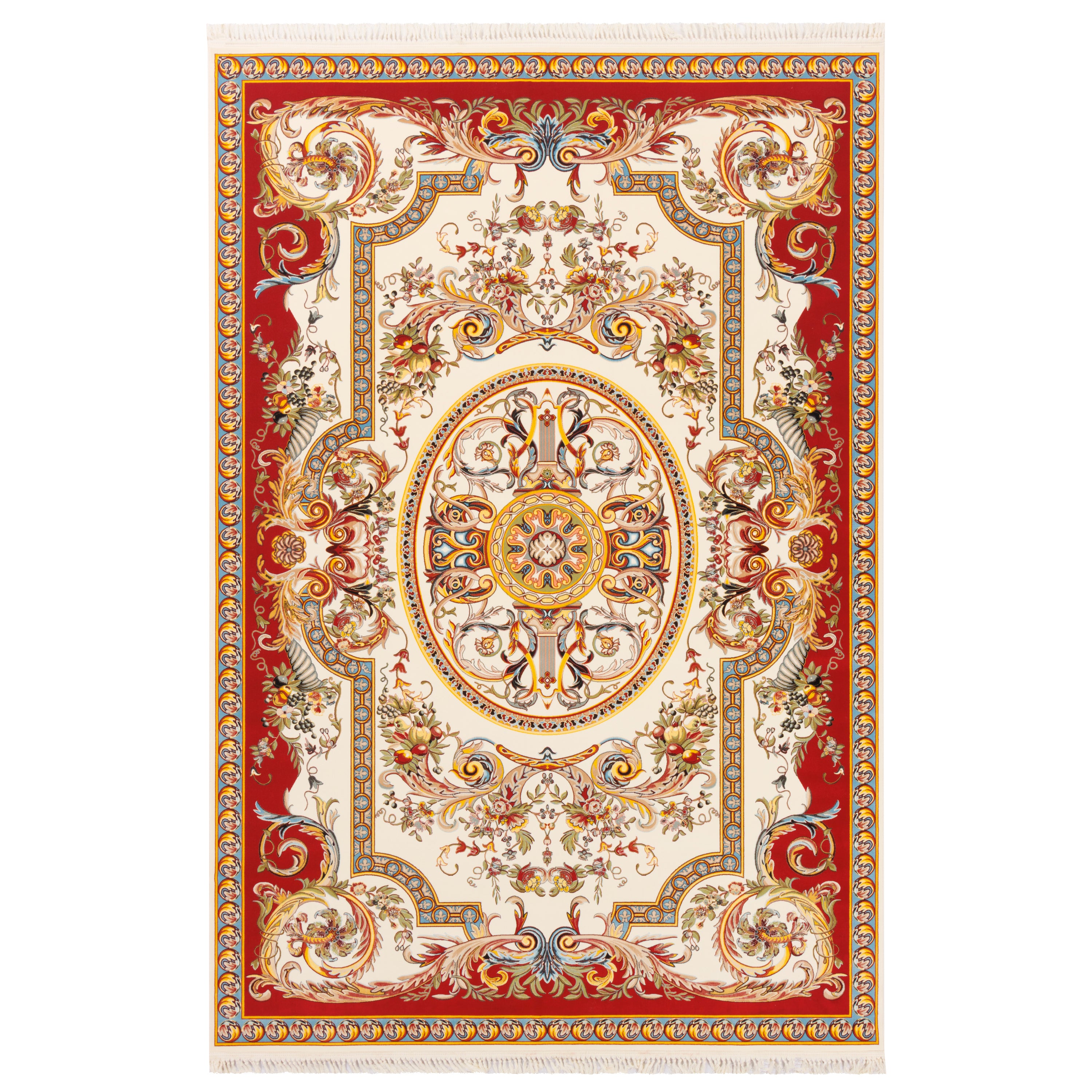 Machine-made Rug, Flowers & Leaves Centre Medallion, Acrylic, SPU 100051