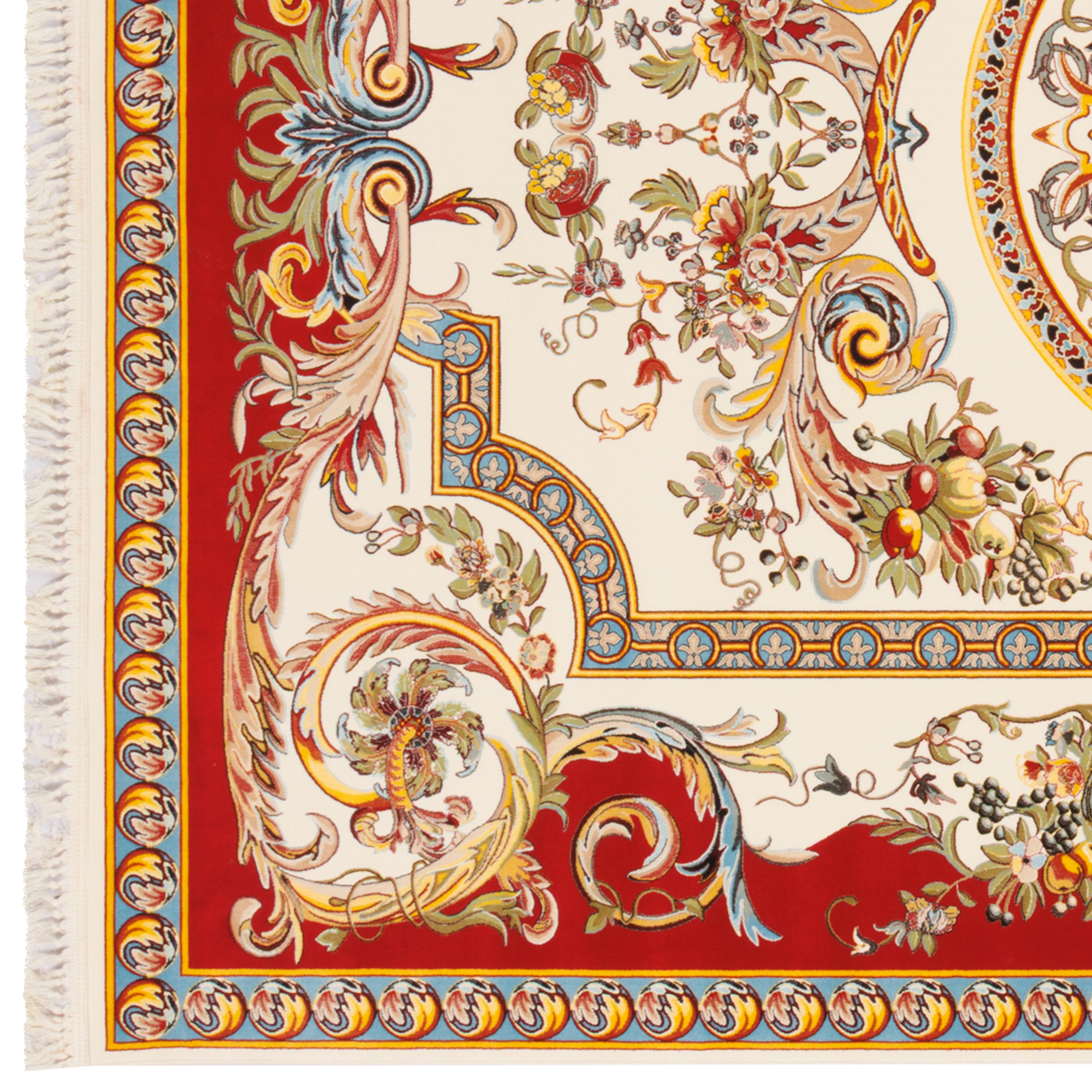 Machine-made Rug, Flowers & Leaves Centre Medallion, Acrylic, SPU 100051