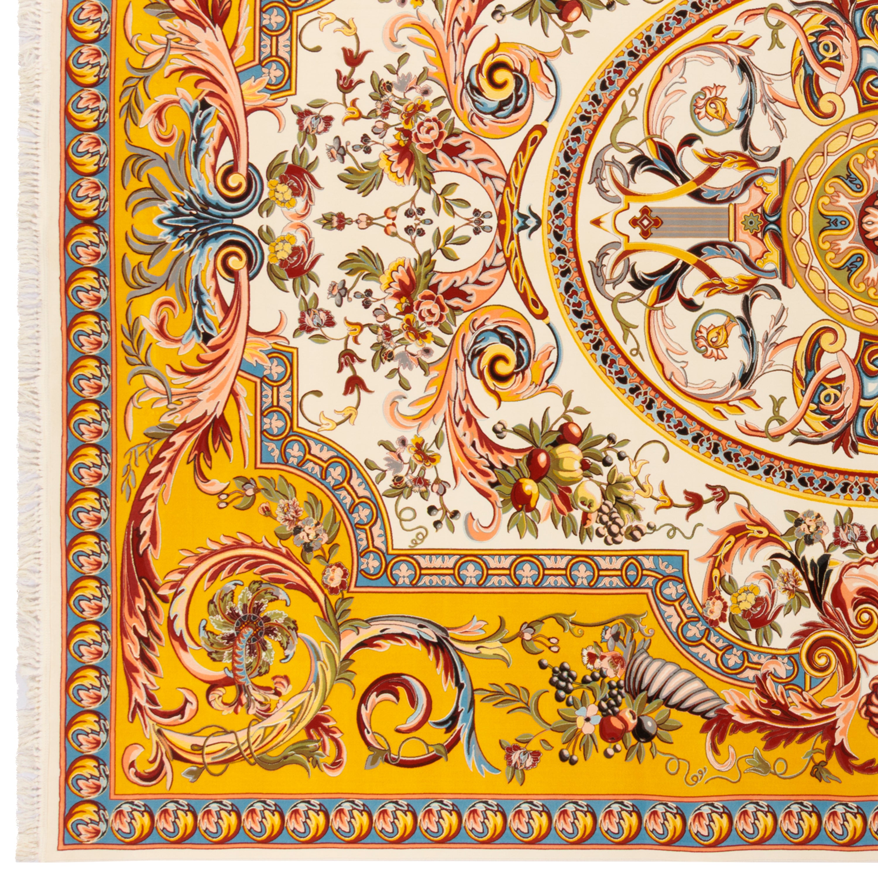Machine-made Rug, Flowers & Leaves Centre Medallion, Acrylic, SPU 100051