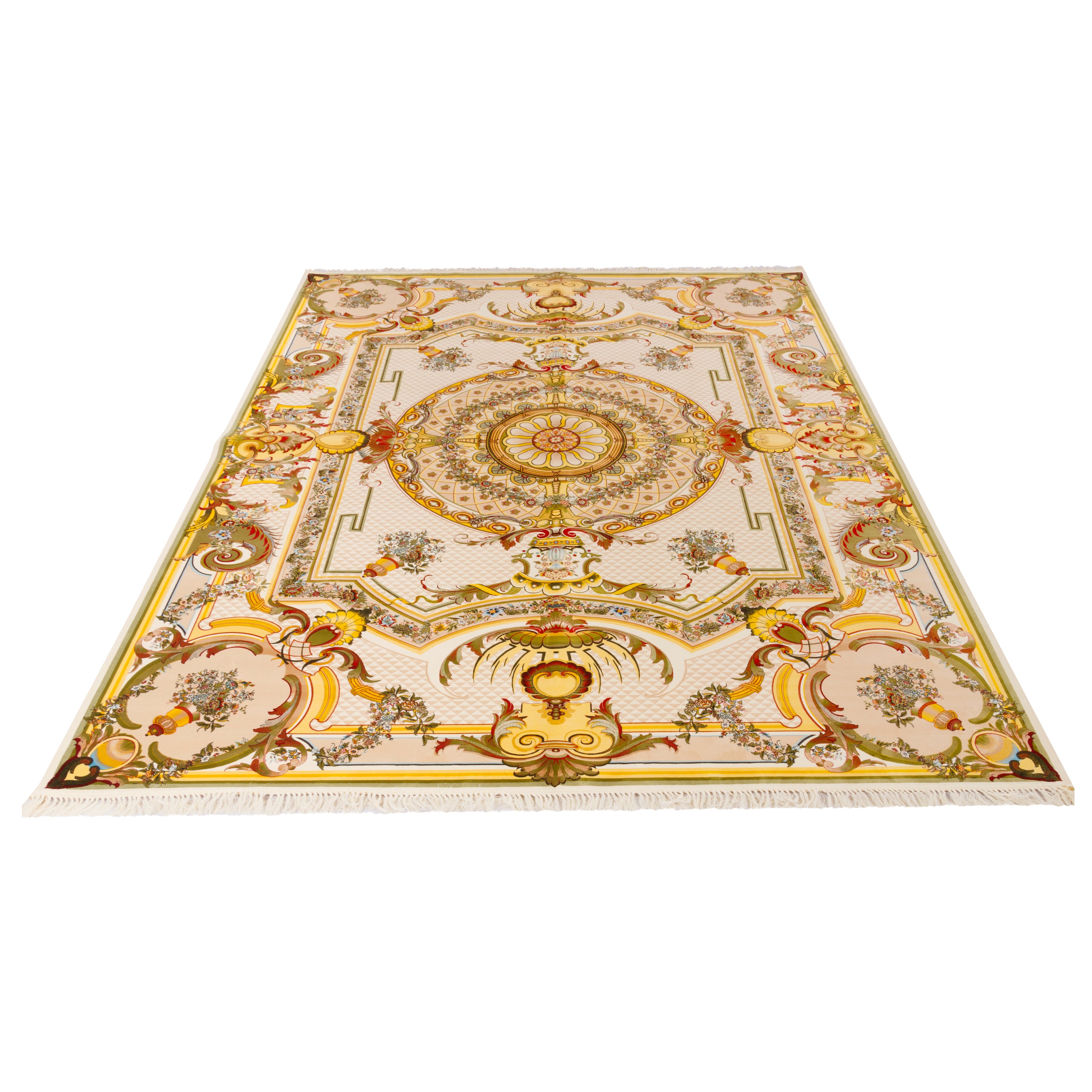 Machine-made Rug, Flowers & Leaves Centre Medallion, Acrylic, SPU 100053