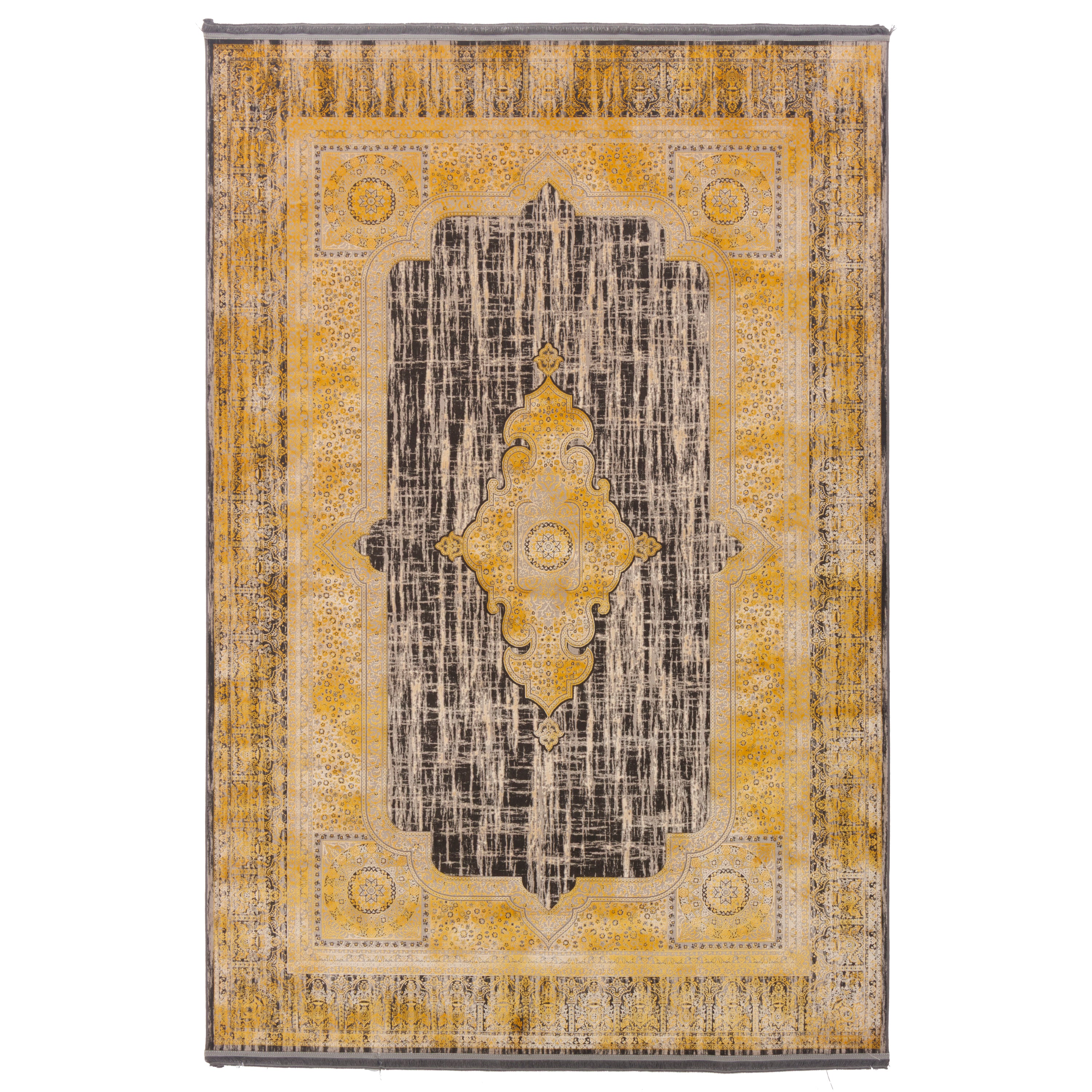 Machine-made Rug, Neoclassic Medallion & Corner, Acrylic, SPU 100072