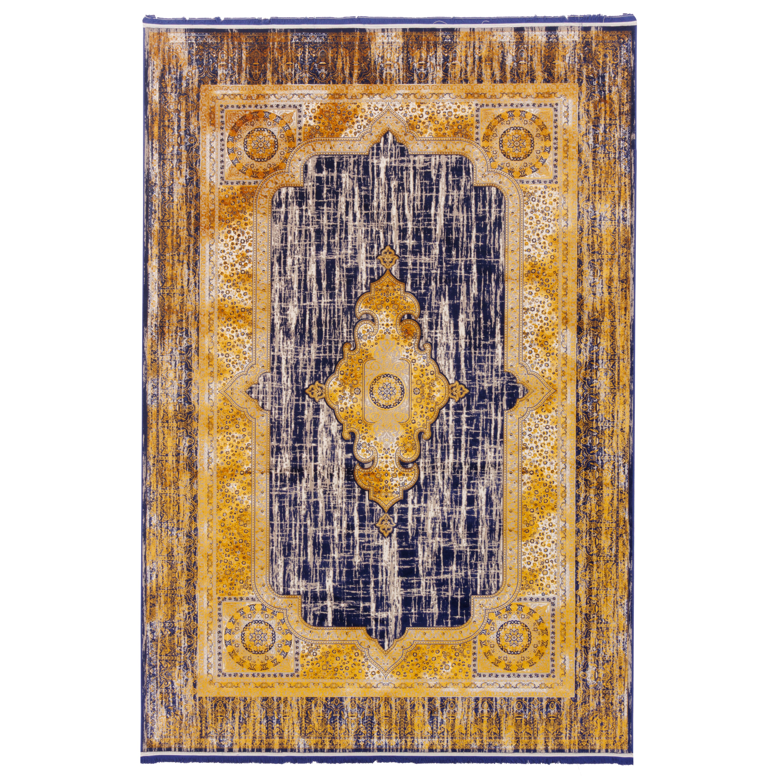 Machine-made Rug, Neoclassic Medallion & Corner, Acrylic, SPU 100072