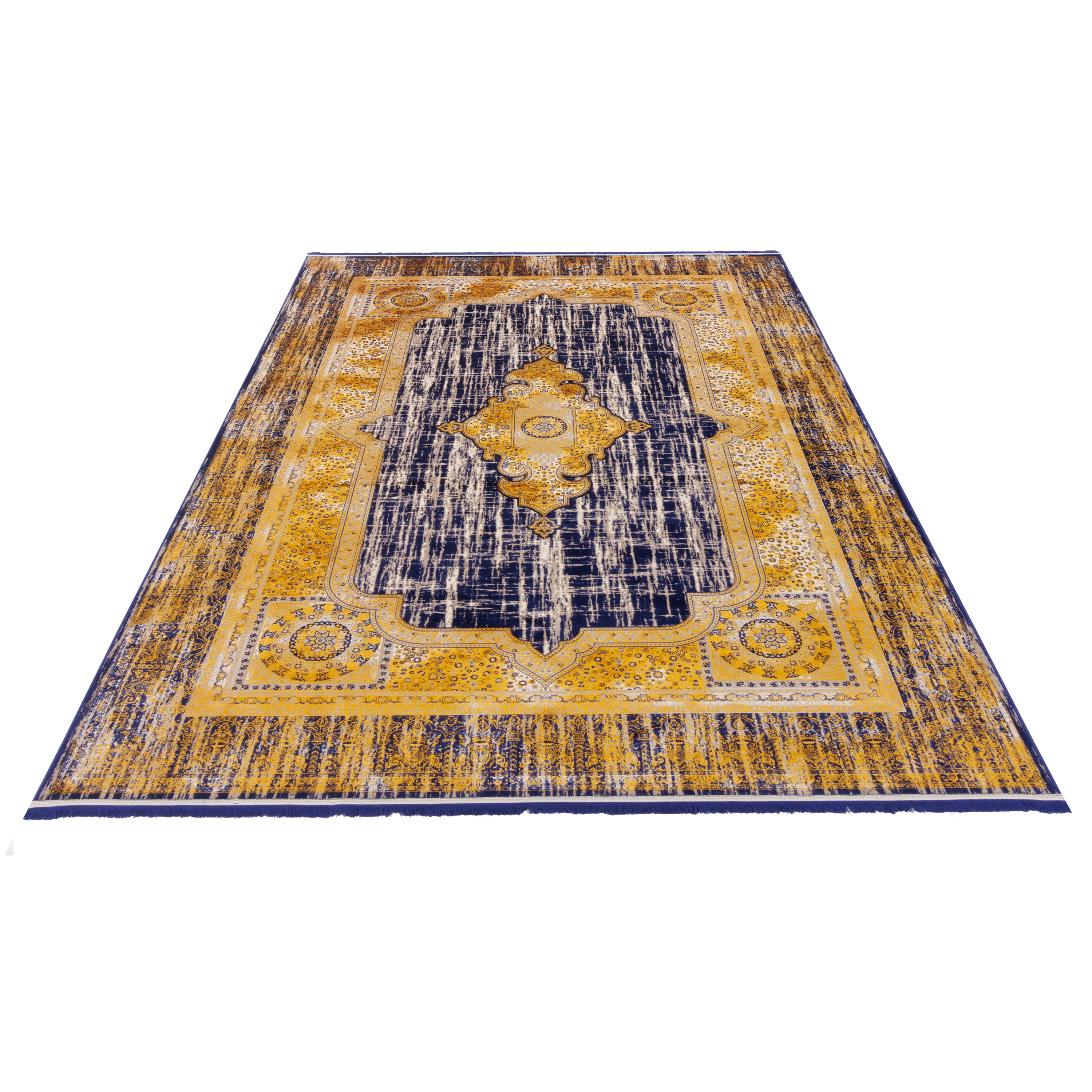 Machine-made Rug, Neoclassic Medallion & Corner, Acrylic, SPU 100072