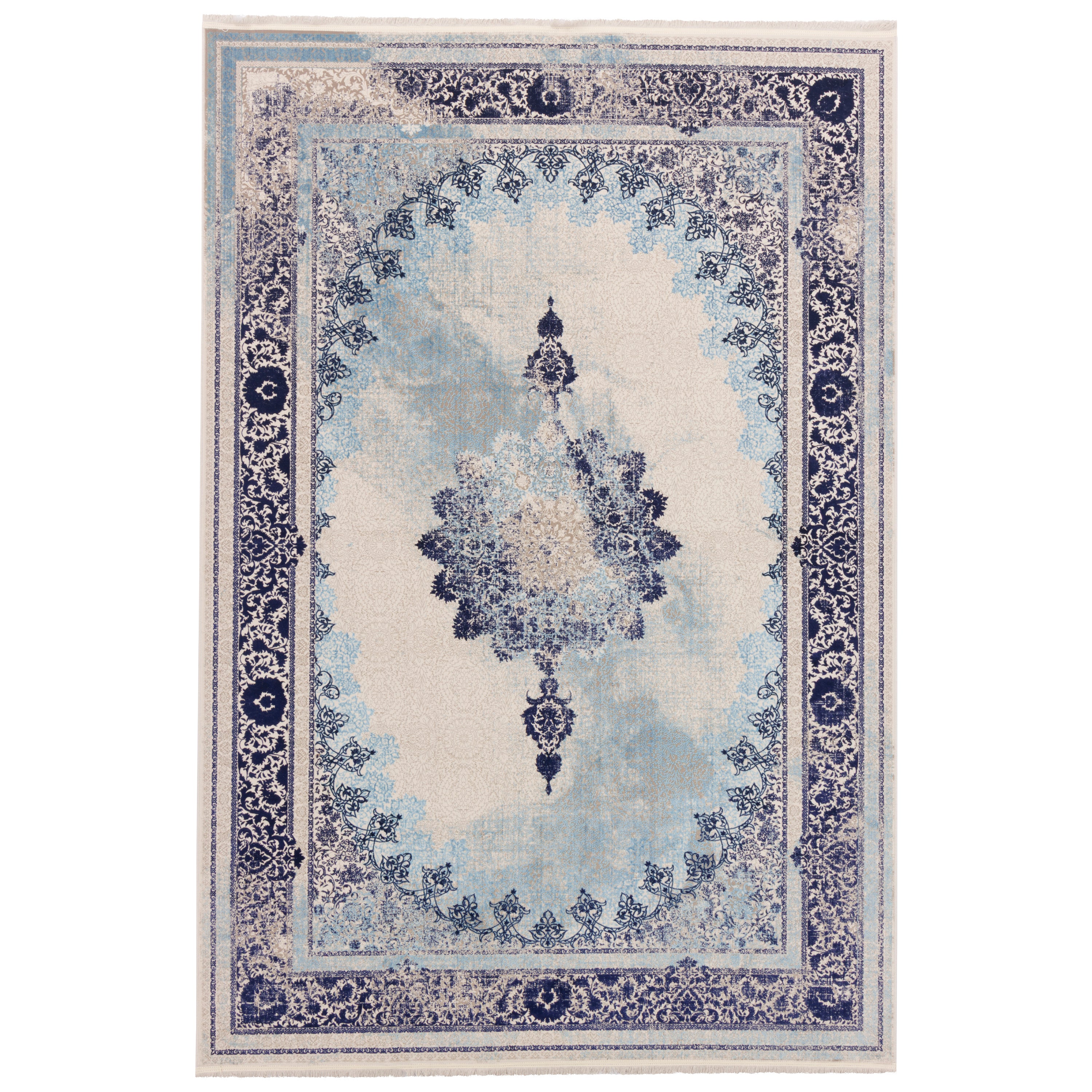 Machine-made Rug, Neoclassic Medallion & Corner, Acrylic, SPU 100076