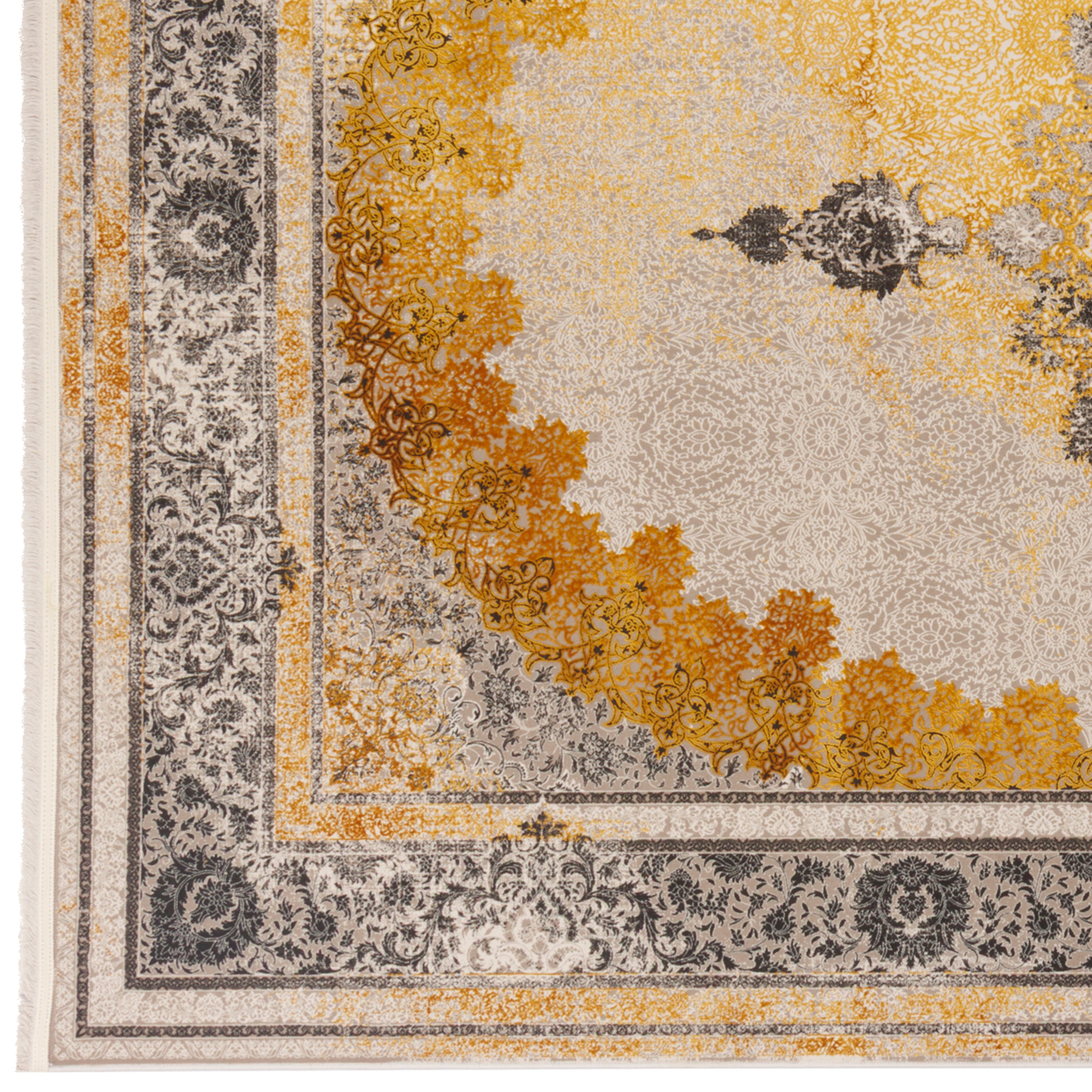 Machine-made Rug, Neoclassic Medallion & Corner, Acrylic, SPU 100076