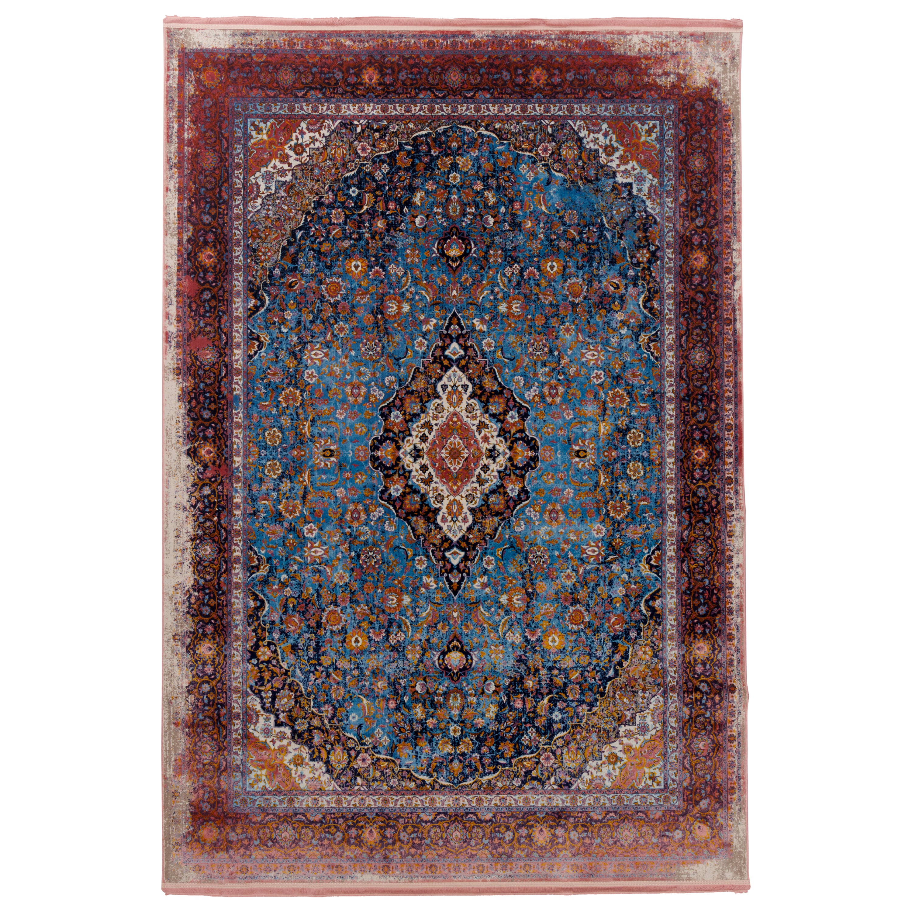 Machine-made Rug, Neoclassic Medallion & Corner, Acrylic, SPU 100079