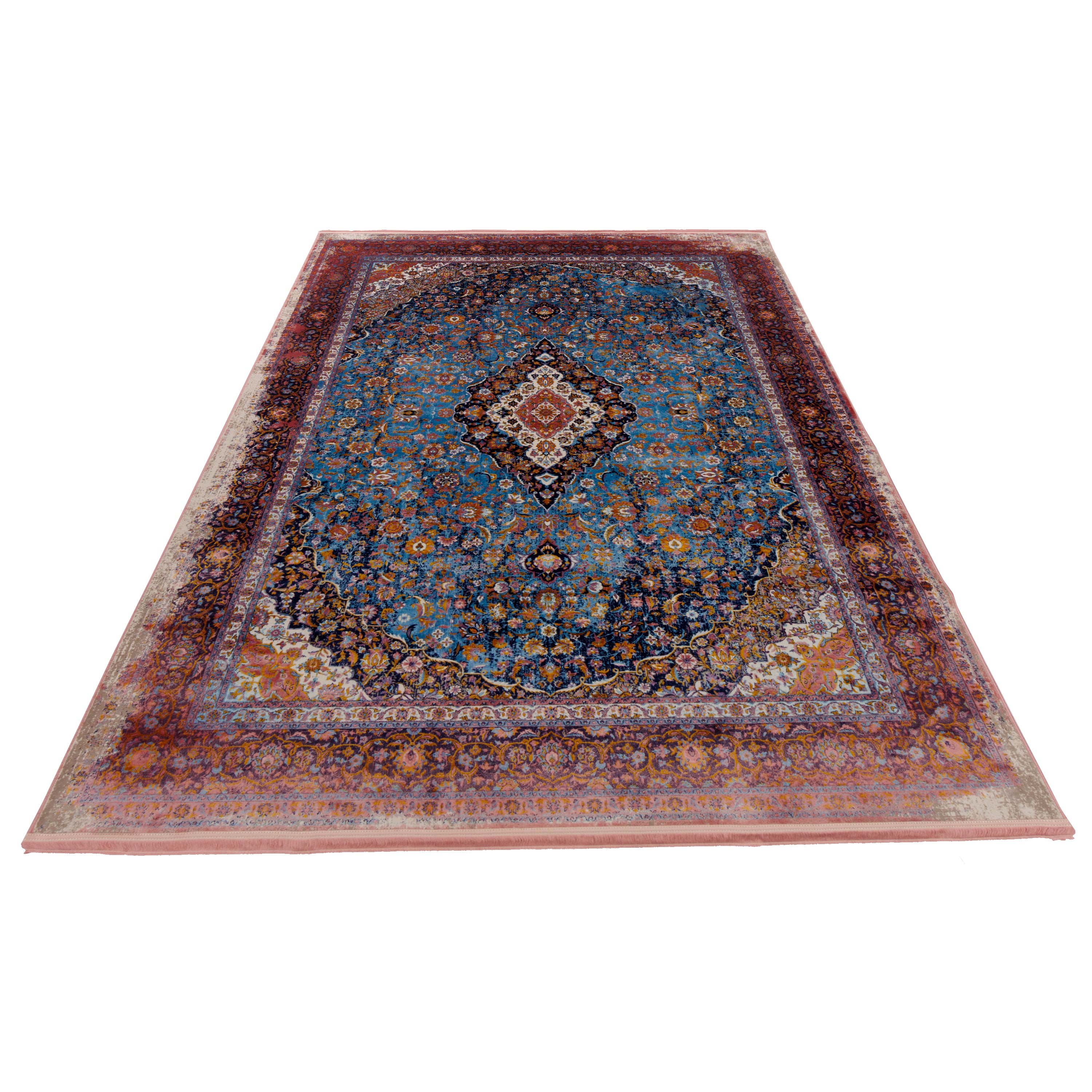 Machine-made Rug, Neoclassic Medallion & Corner, Acrylic, SPU 100079