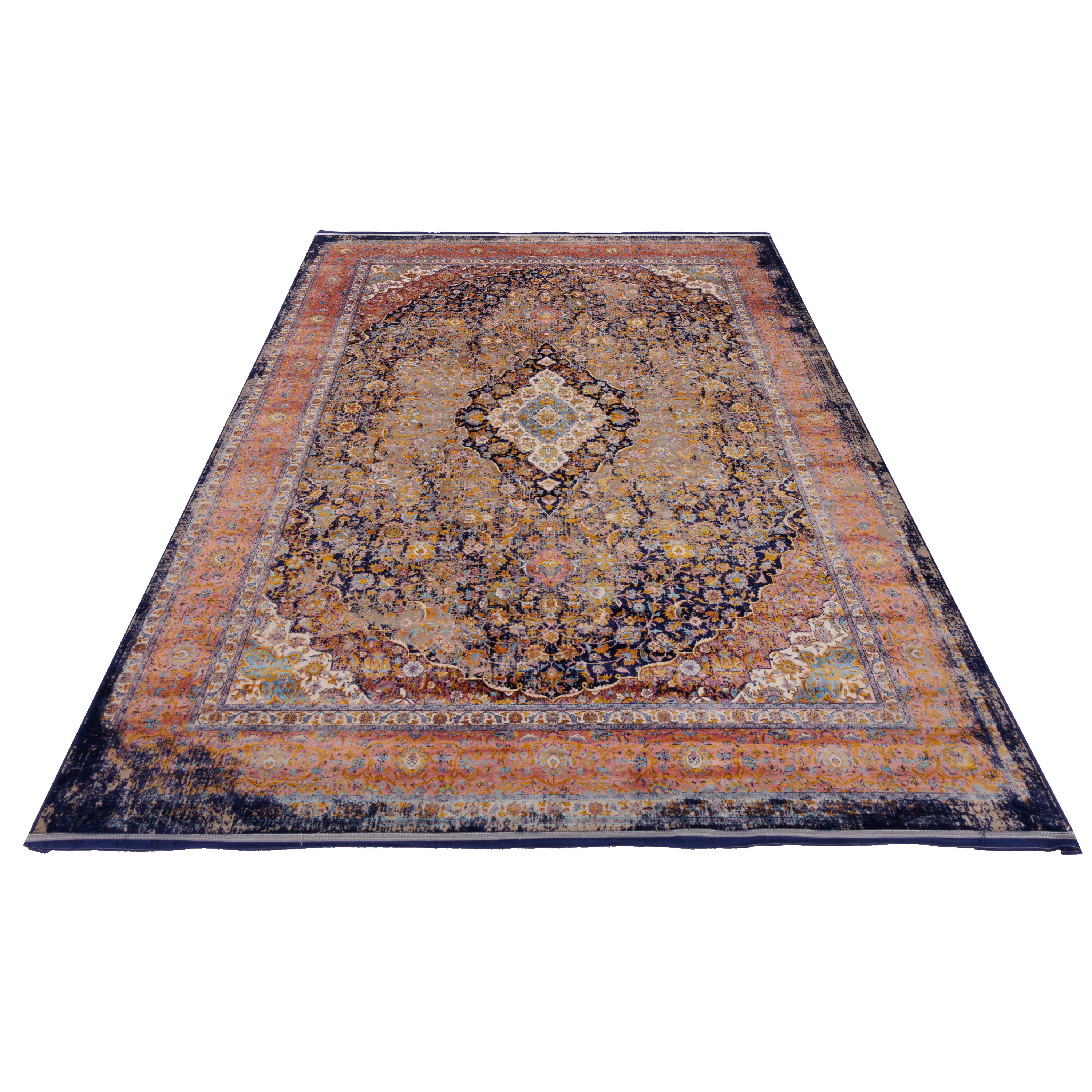Machine-made Rug, Neoclassic Medallion & Corner, Acrylic, SPU 100079